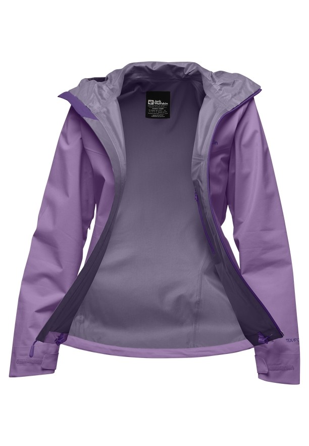 Purple Jack Wolfskin Highest Peak 3l Women Rain Jackets | 38550290