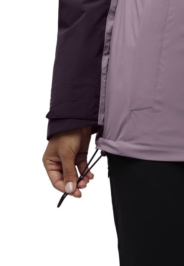 Purple Jack Wolfskin Hunberg 3in1 Women Jackets | 20500014