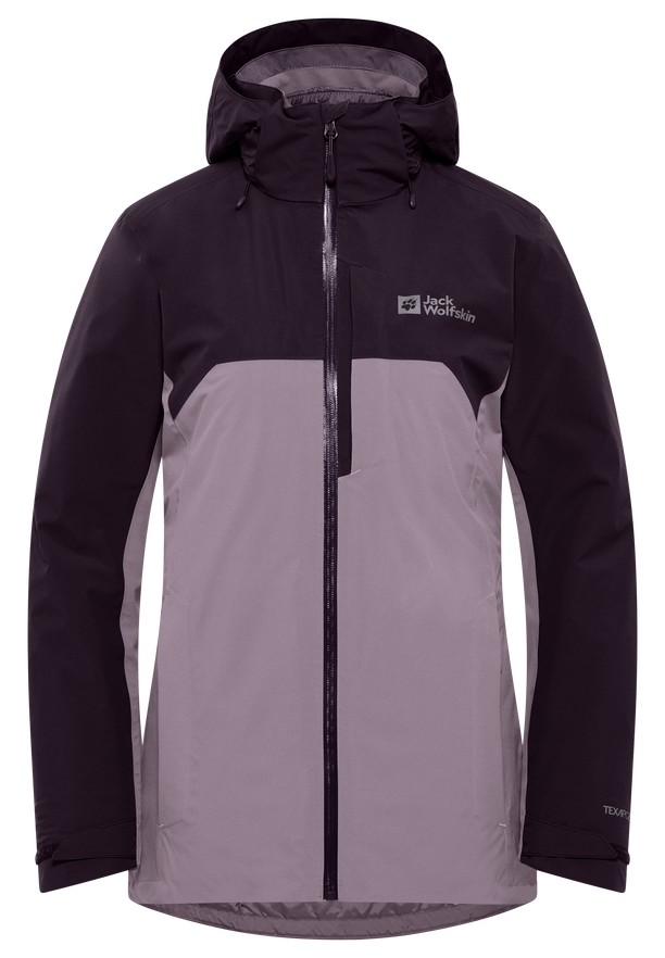 Purple Jack Wolfskin Hunberg 3in1 Women Jackets | 20500014
