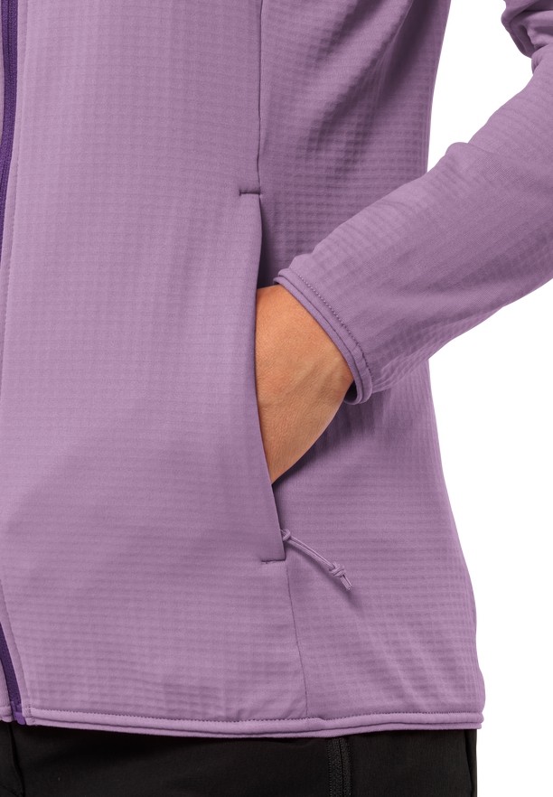 Purple Jack Wolfskin Kolbenberg Fz Women Fleece Jackets | 79875521