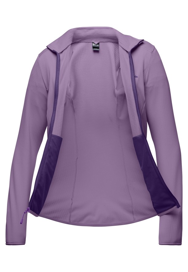 Purple Jack Wolfskin Kolbenberg Fz Women Fleece Jackets | 79875521