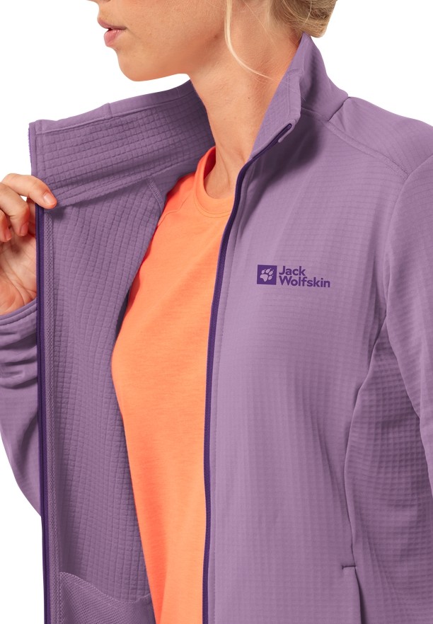 Purple Jack Wolfskin Kolbenberg Fz Women Fleece Jackets | 79875521