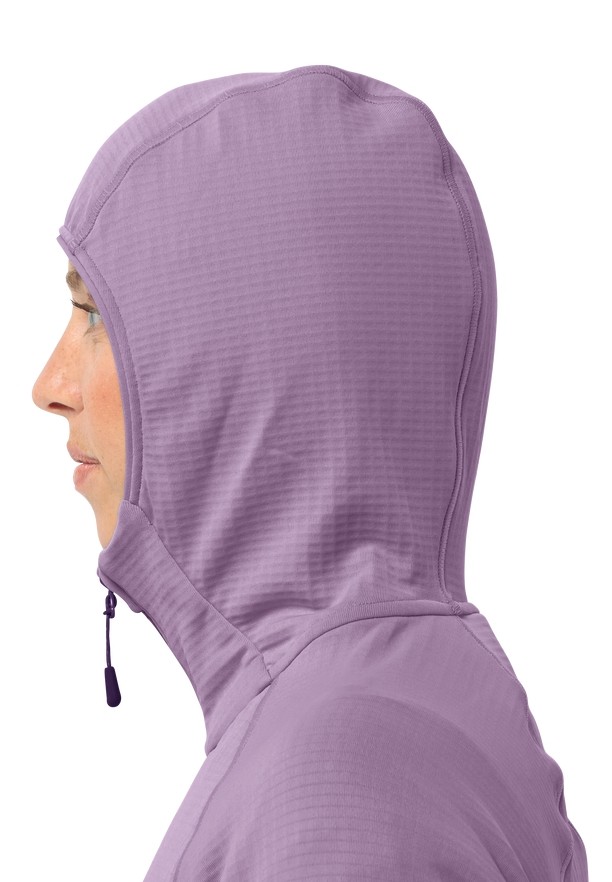 Purple Jack Wolfskin Kolbenberg Hooded Fz Women Fleece Jackets | 71097989