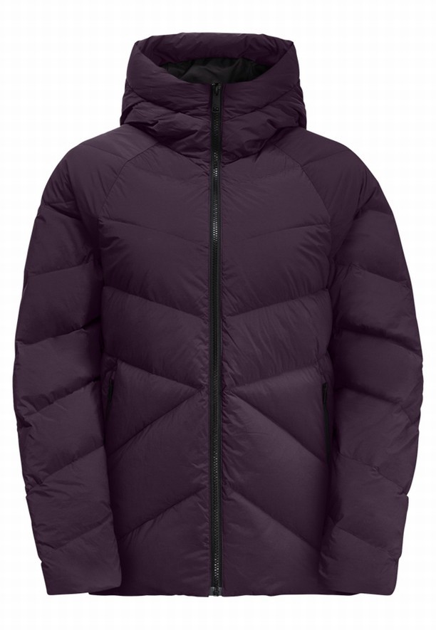 Purple Jack Wolfskin Marienplatz Women Down Jackets | 59015784