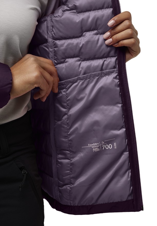 Purple Jack Wolfskin Passamani Women Down Jackets | 78182067