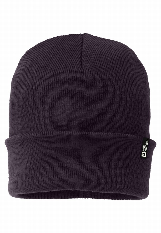 Purple Jack Wolfskin Rib Men Beanie | 69550668