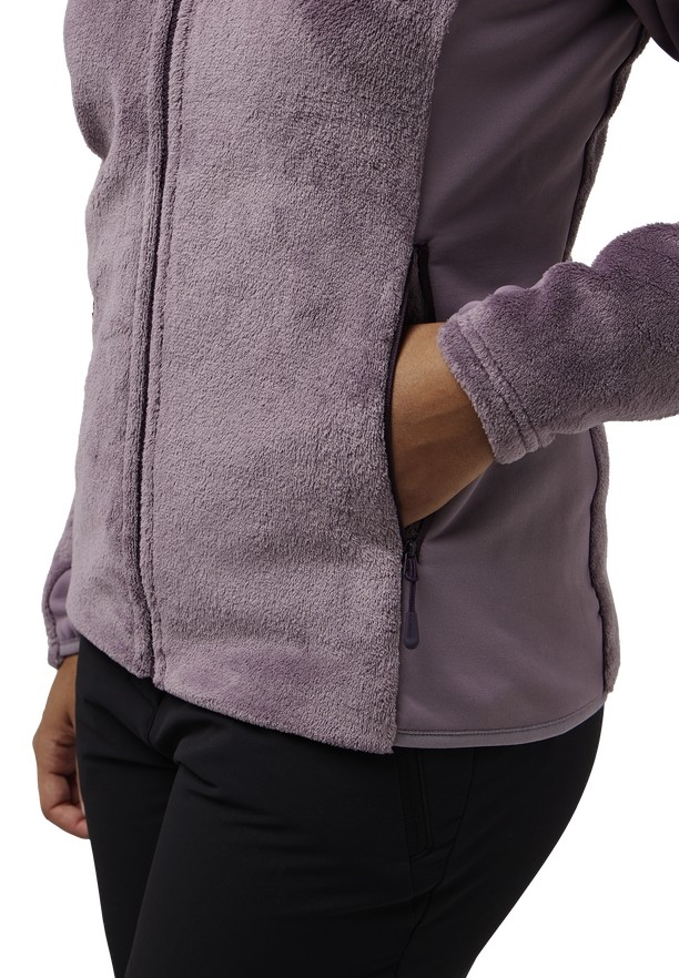 Purple Jack Wolfskin Rotwand Fz Women Fleece Jackets | 87367006