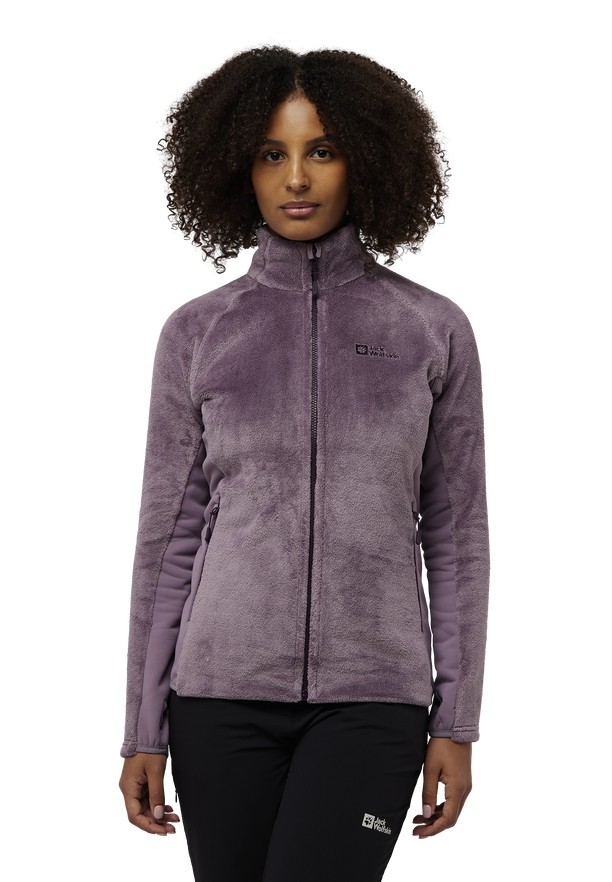 Purple Jack Wolfskin Rotwand Fz Women Fleece Jackets | 87367006