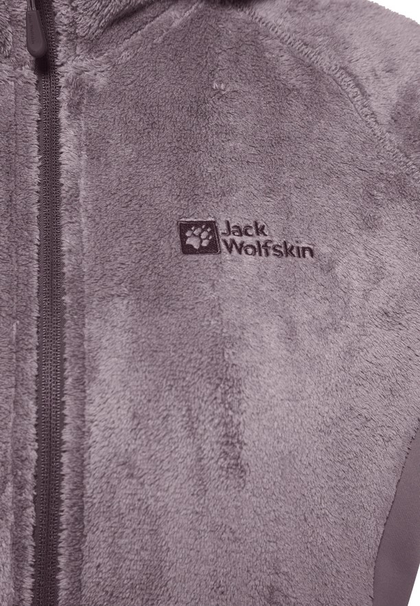 Purple Jack Wolfskin Rotwand Hooded Fz Women Fleece Jackets | 71258681