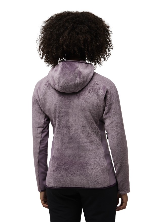 Purple Jack Wolfskin Rotwand Hooded Fz Women Fleece Jackets | 71258681