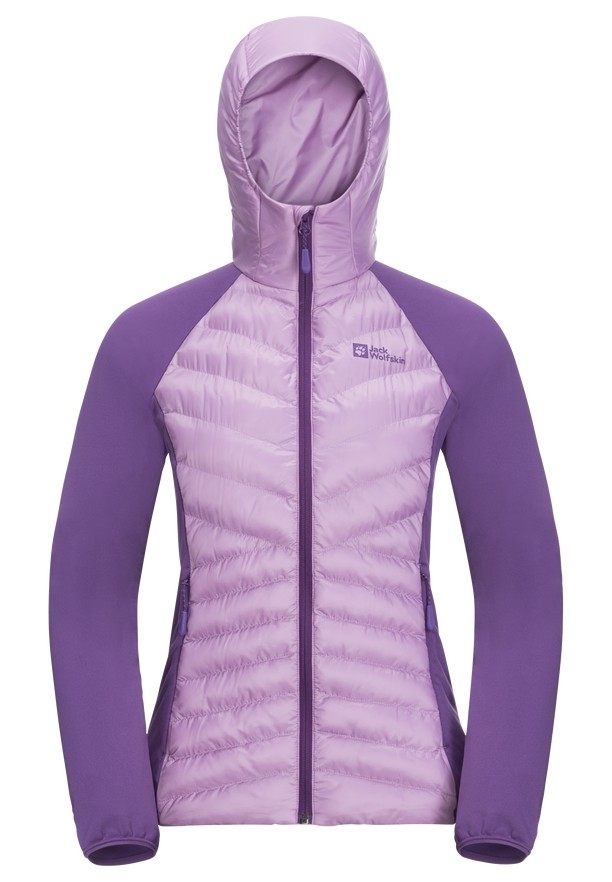 Purple Jack Wolfskin Routeburn Pro Hybrid Women Jackets | 83610197