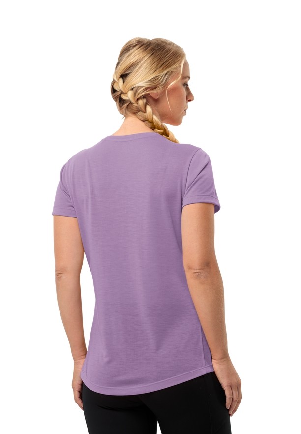 Purple Jack Wolfskin Vonnan S/s Women T Shirts | 30962778