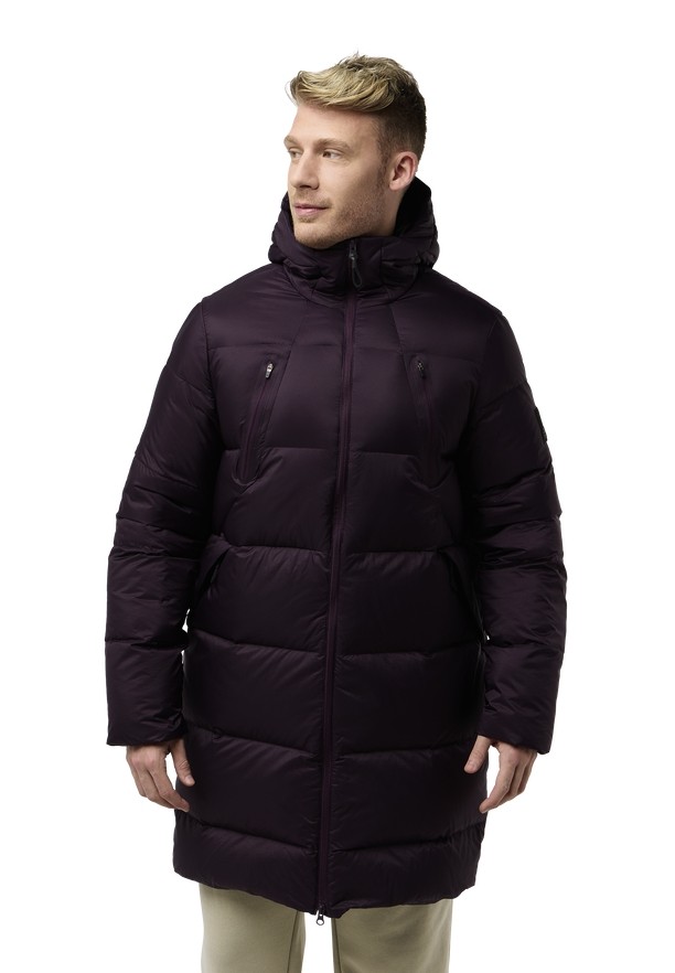 Purple Jack Wolfskin Wandermood Down Men Coats | 65578608