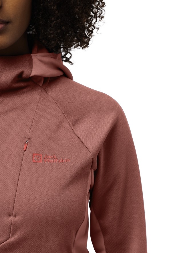 Red Jack Wolfskin Alpgrat Xt Women Fleece Jackets | 15289621