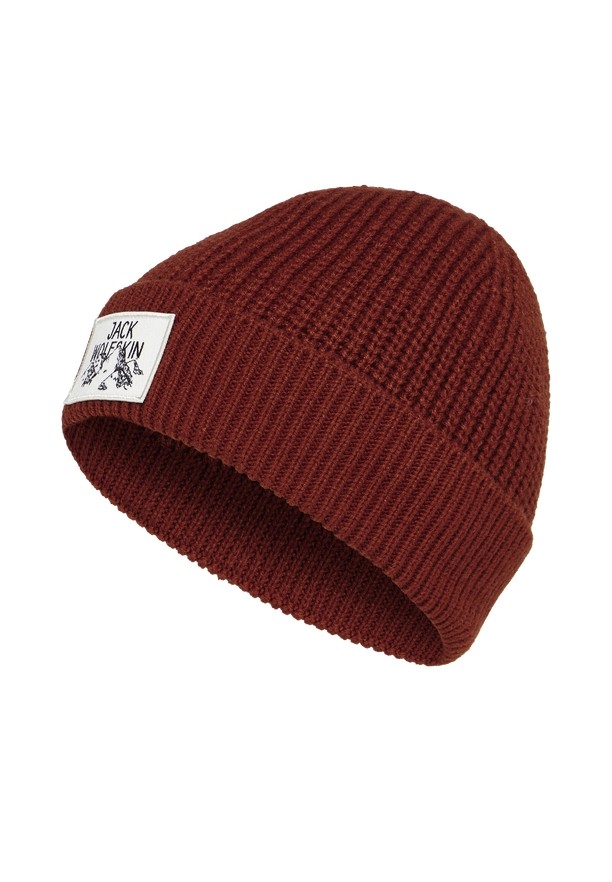Red Jack Wolfskin Badge Men Beanie | 94411499