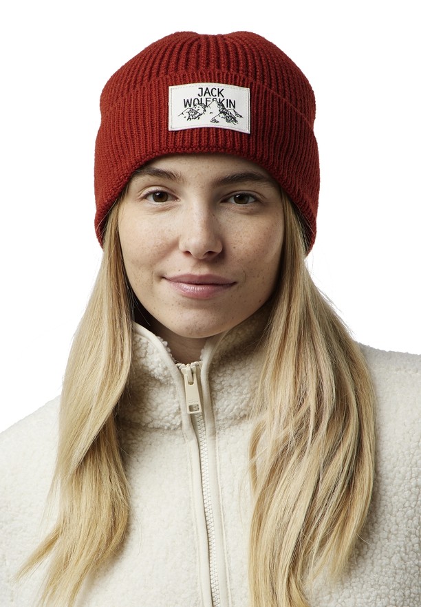 Red Jack Wolfskin Badge Men Beanie | 94411499