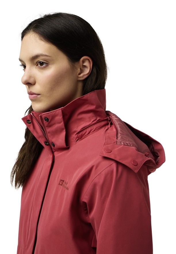 Red Jack Wolfskin Baylight 3in1 Women Coats | 41534510