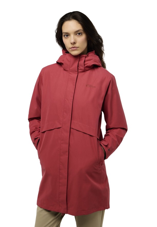 Red Jack Wolfskin Baylight 3in1 Women Coats | 41534510