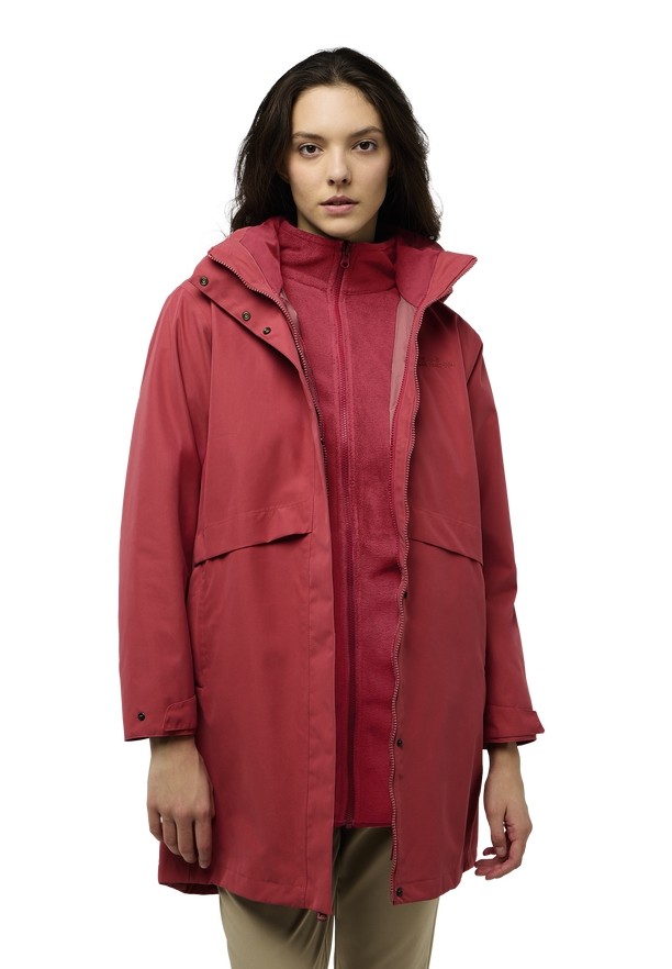 Red Jack Wolfskin Baylight 3in1 Women Coats | 41534510