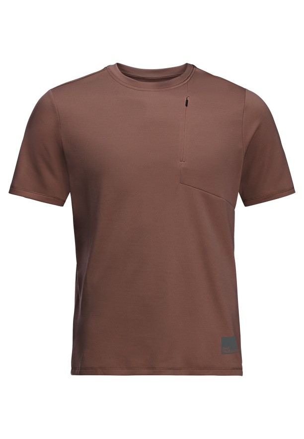 Red Jack Wolfskin Bike Commute Men T Shirts | 41692301