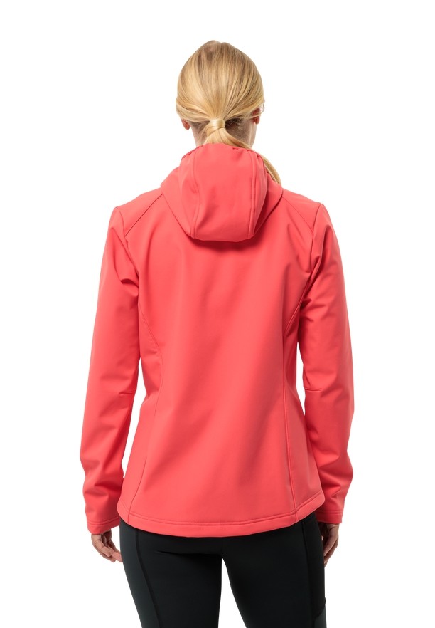 Red Jack Wolfskin Bornberg Hoody Women Softshell Jackets | 29530985