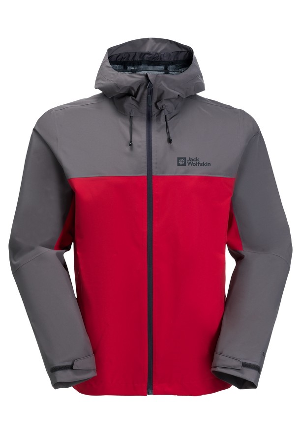 Red Jack Wolfskin Feldberg Hoody Men Rain Jackets | 29796367