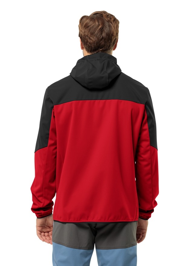 Red Jack Wolfskin Feldberg Hoody Men Softshell Jackets | 15260758