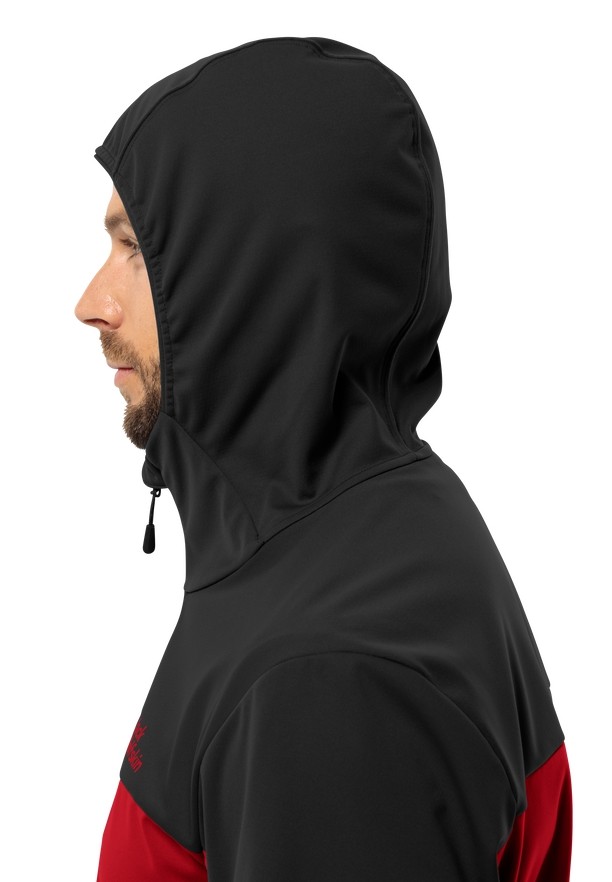 Red Jack Wolfskin Feldberg Hoody Men Softshell Jackets | 15260758