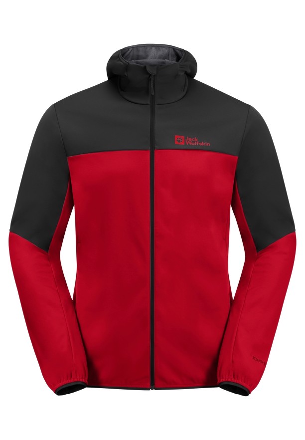 Red Jack Wolfskin Feldberg Hoody Men Softshell Jackets | 15260758