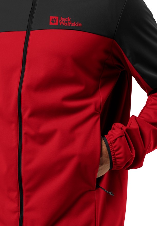 Red Jack Wolfskin Feldberg Hoody Men Softshell Jackets | 15260758