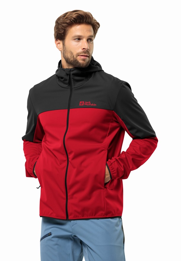 Red Jack Wolfskin Feldberg Hoody Men Softshell Jackets | 15260758
