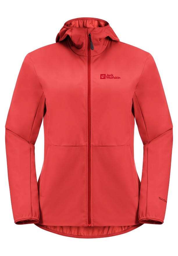 Red Jack Wolfskin Feldberg Hoody Women Softshell Jackets | 53776977