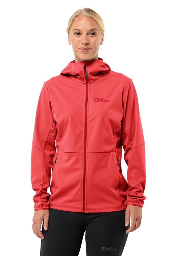 Red Jack Wolfskin Feldberg Hoody Women Softshell Jackets | 53776977