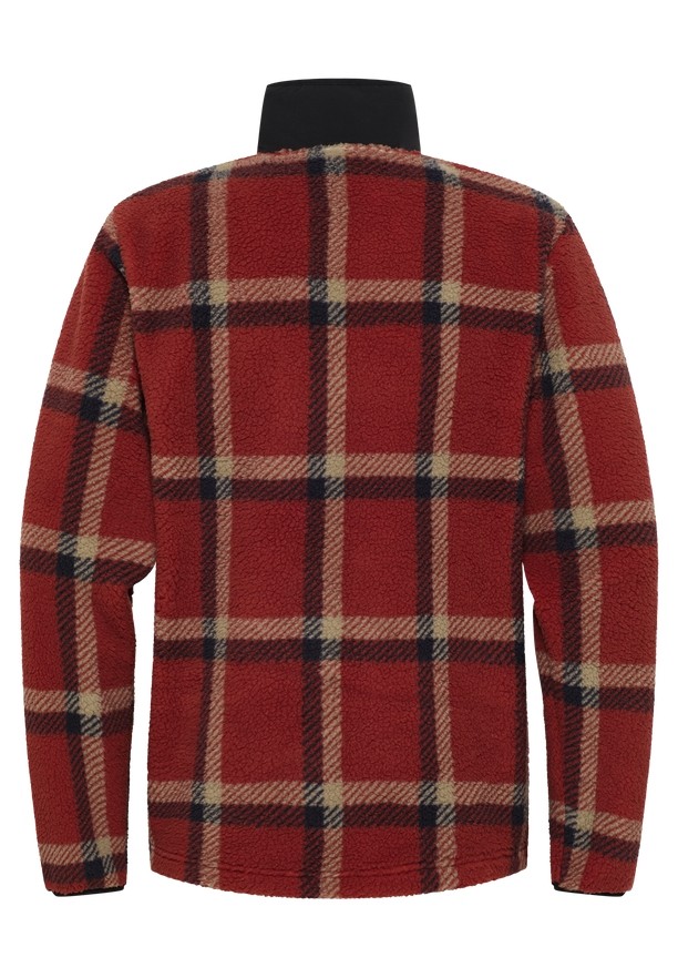Red Jack Wolfskin Felslicht Check Men Fleece Jackets | 38334633