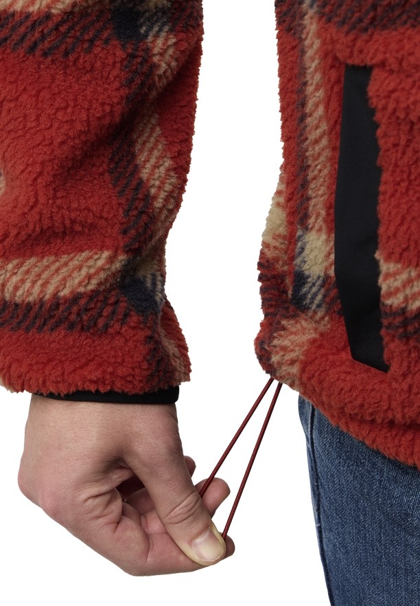 Red Jack Wolfskin Felslicht Check Men Fleece Jackets | 38334633