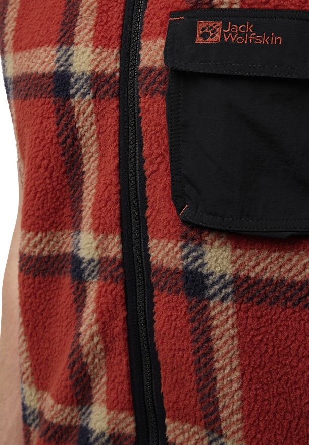 Red Jack Wolfskin Felslicht Check Men Vest | 16404292