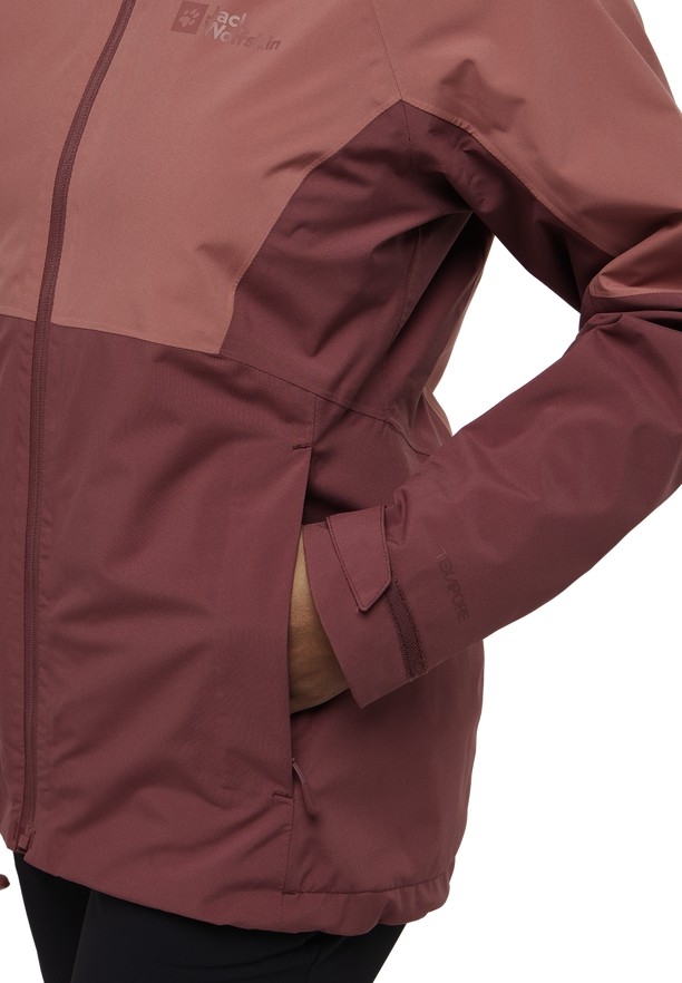 Red Jack Wolfskin Glaabach 3in1 Women Jackets | 36677396