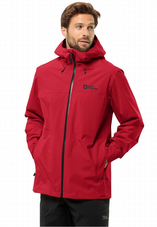 Red Jack Wolfskin Highest Peak 3l Men Rain Jackets | 55320715