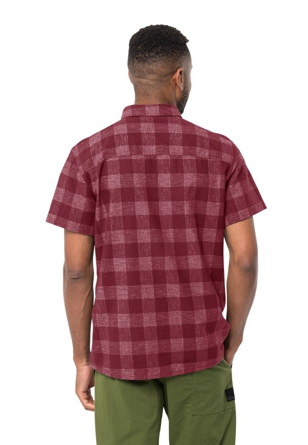 Red Jack Wolfskin Highlands Men Shirts | 36226055
