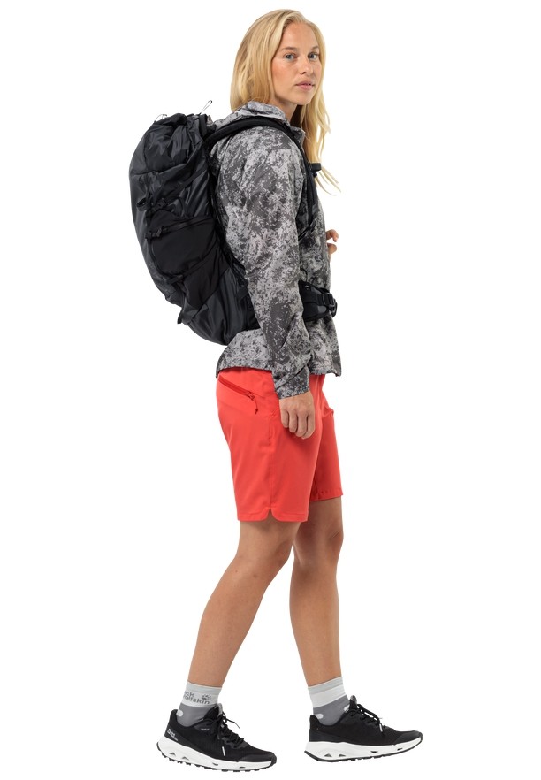 Red Jack Wolfskin Hiking Alpine Women Shorts | 21681504