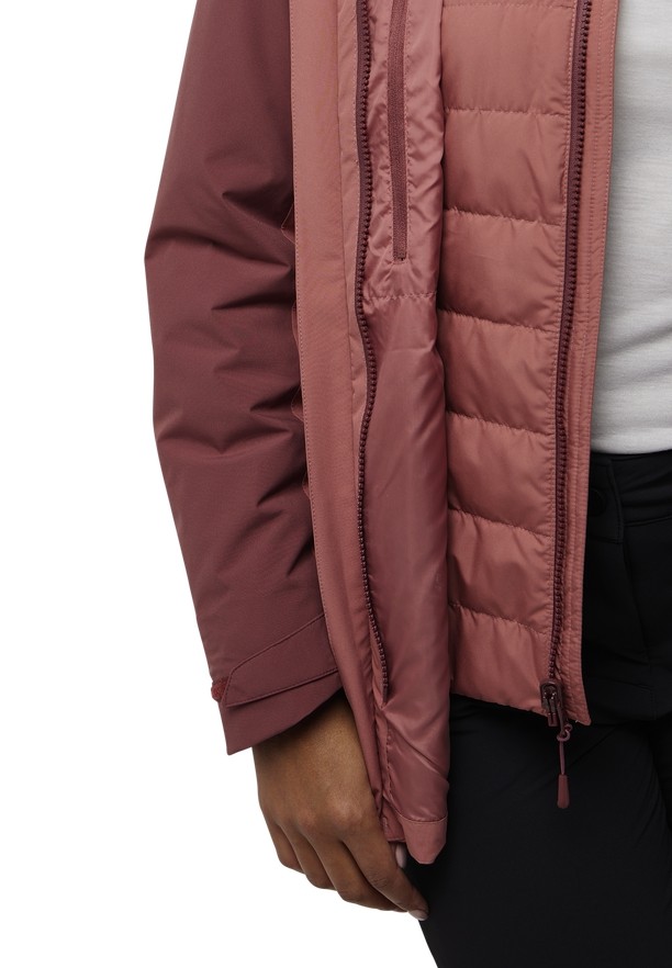 Red Jack Wolfskin Hunberg 3in1 Women Jackets | 20701900