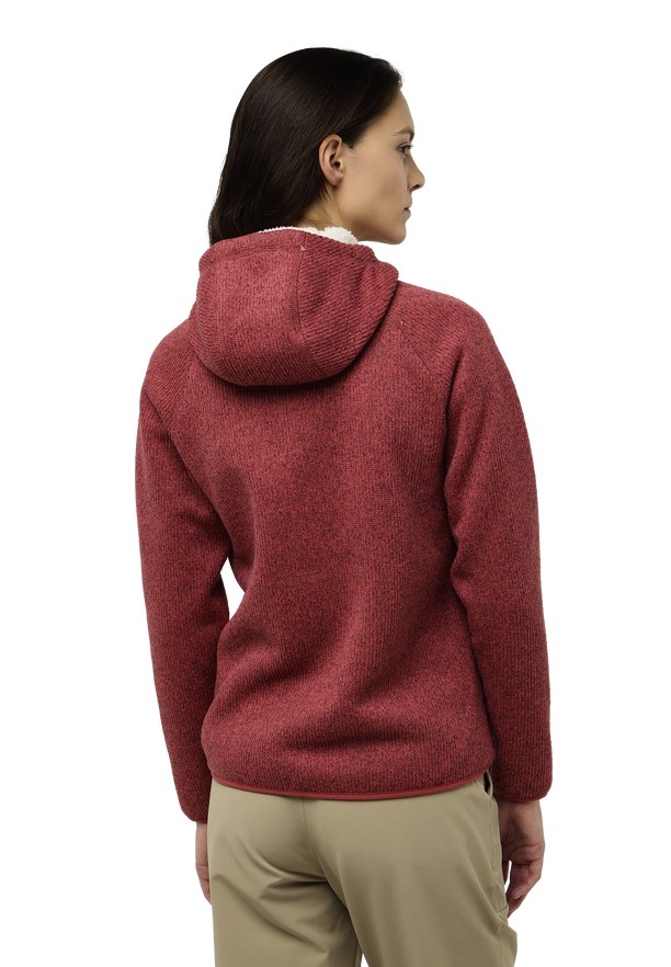 Red Jack Wolfskin Kaminfeuer Hooded Women Fleece Jackets | 49867183