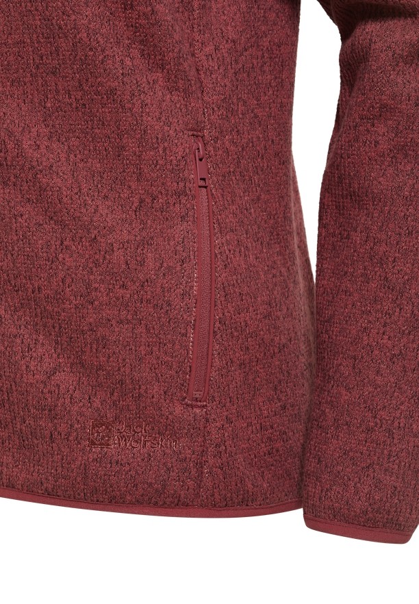 Red Jack Wolfskin Kaminfeuer Hooded Women Fleece Jackets | 49867183