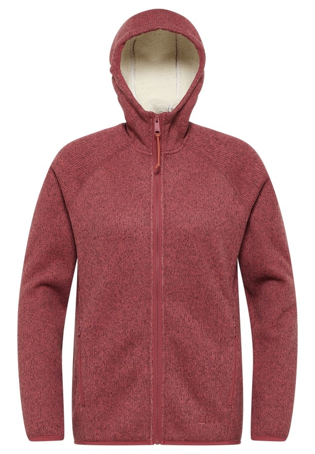 Red Jack Wolfskin Kaminfeuer Hooded Women Fleece Jackets | 49867183