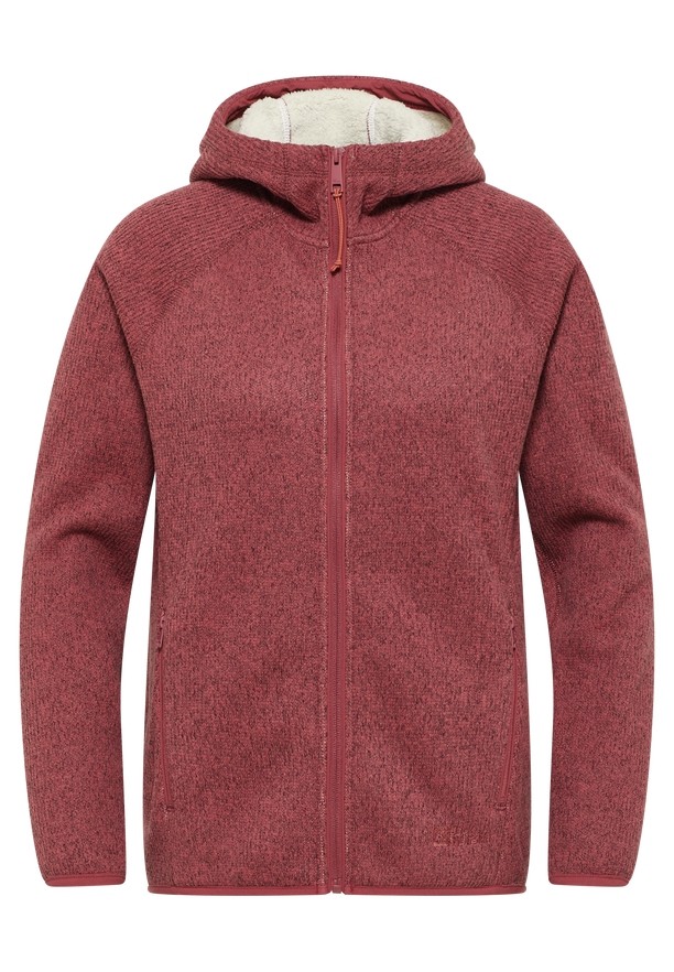 Red Jack Wolfskin Kaminfeuer Hooded Women Fleece Jackets | 49867183