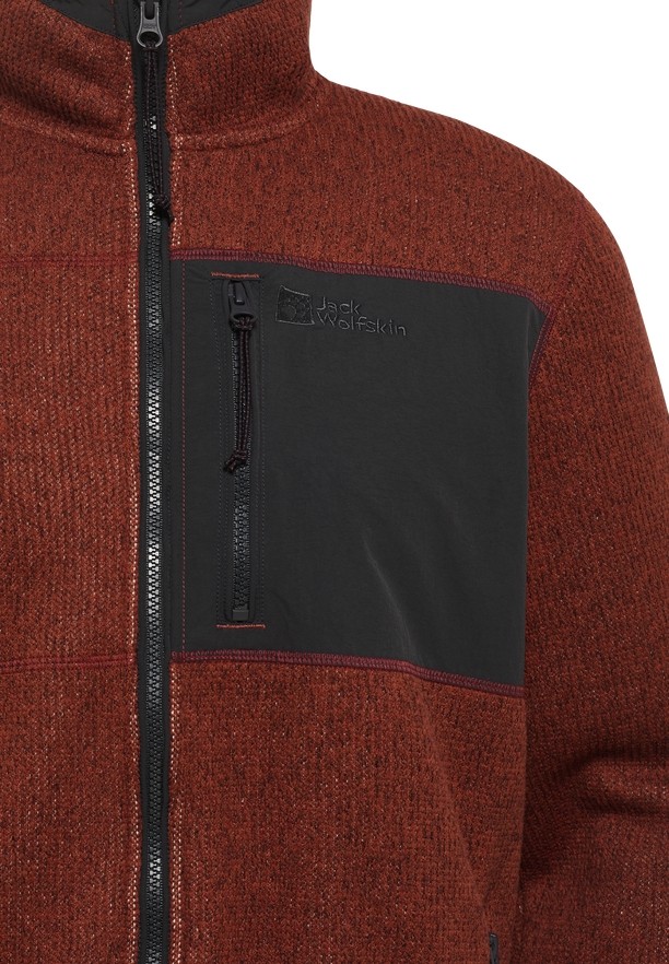 Red Jack Wolfskin Kaminfeuer Men Fleece Jackets | 90262438