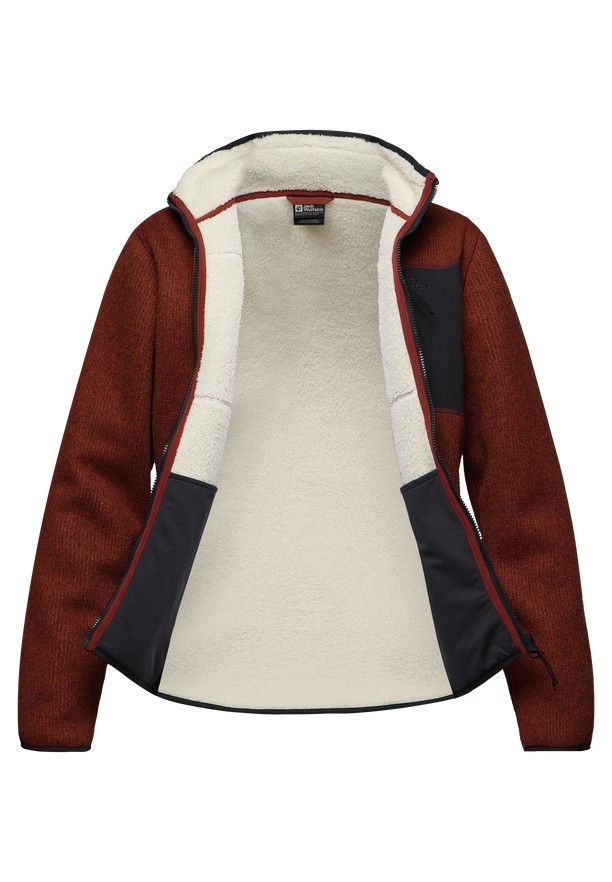 Red Jack Wolfskin Kaminfeuer Men Fleece Jackets | 90262438