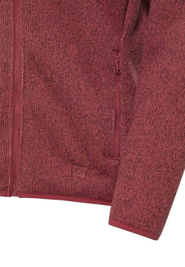 Red Jack Wolfskin Kaminfeuer Women Fleece Jackets | 70408289