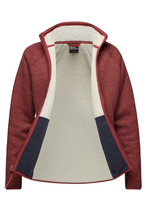 Red Jack Wolfskin Kaminfeuer Women Fleece Jackets | 70408289