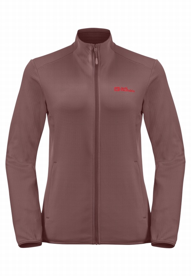 Red Jack Wolfskin Kolbenberg Fz Women Fleece Jackets | 26980820